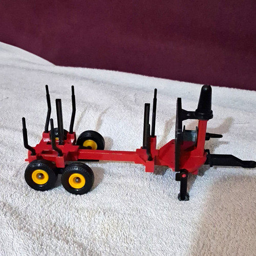 Britains logging trailer red - britains,