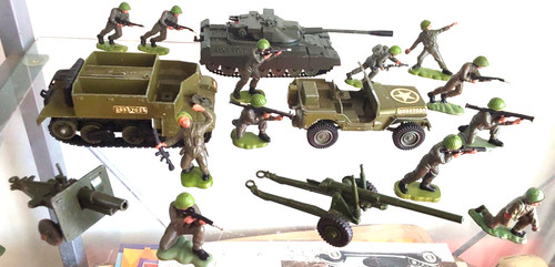 Britains soldiers jeep - soldiers, +